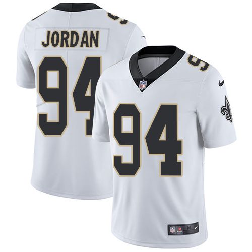 Men New Orleans Saints 94 Cameron Jordan Nike White Vapor Limited NFL Jersey